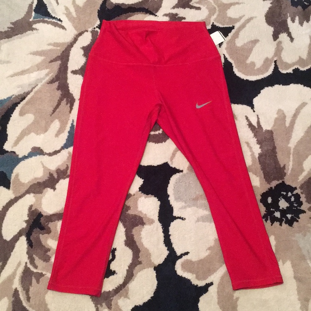 Nike Dri- Fit Red Capris